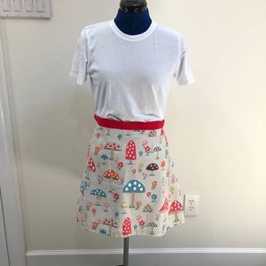 Adorable A-line mushroom skirt